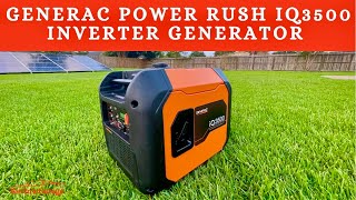 Generac IQ3500 Power Rush Portable Inverter Generator Review and DB Test  SUPER QUIET [upl. by Torry]