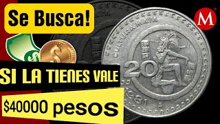 LA TIENES La moneda de 20 Pesos Cultura Maya [upl. by Adirf]