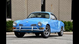 1971 Volkswagen Karmann Ghia  2275cc  BlueGrey Interior [upl. by Attebasile]