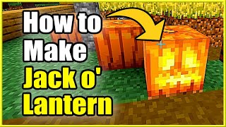 How to Make a Jack O Lantern in Minecraft Easy Method [upl. by Nottage]