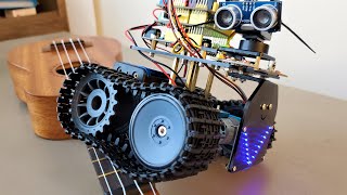 Robot tank Arduino Uno bluetooth kit unboxing and assembly  Arduino projects [upl. by Hnamik]