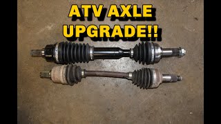 Yamaha Grizzly CV Axle Replacement and UPGRADE [upl. by Berger921]