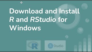 Download and Install R and RStudio for Windows [upl. by Aileen]