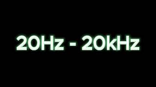 Epic Sound Frequency Sweep  20Hz to 20000Hz [upl. by Welcome]