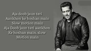 Slow Motion Lyrics  Bharat  Salman Khan Disha Patani  Vishalshekhar ft Nakaeh A shreya G [upl. by Kubis]