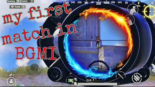 My First Match In Bgmibgmi game [upl. by Harwin]