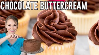 How to Make Chocolate Buttercream [upl. by Darum661]