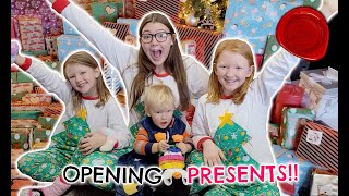 CHRISTMAS MORNING SPECIAL OPENING PRESENTS  INSANE SURPRISE [upl. by Ariajaj]