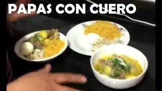 PAPAS CON CUERO ESTILO ECUATORIANO [upl. by Nasah]