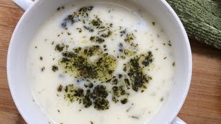 TURKISH YAYLA MEADOW SOUP FROM SCRATCH  Traditional YogurtRice and Mint Soup [upl. by Eolhc]