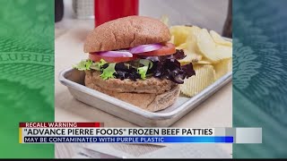 Frozen beef patties recall [upl. by Attennyl]