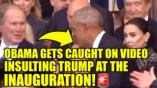 Bush CRACKS UP As Obama HUMILIATES TRUMP At The Inauguration [upl. by Ojibbob370]