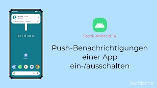 PushBenachrichtigungen einer App einschalten oder ausschalten Android 14 [upl. by Geminian650]