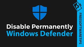 Disable Windows Defender in Windows 10 Permanently  2020 [upl. by Nerahs]