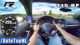 VW Scirocco R 20 TSI 315HP TOP SPEED on AUTOBAHN by AutoTopNL [upl. by Notseh335]