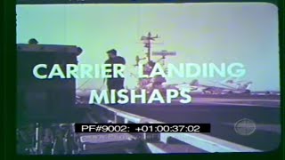 US NAVY AIRCRAFT CARRIER LANDING MISHAPS amp CRASHES Training Film 9002 [upl. by Eilsil]