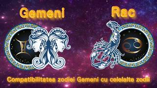 Compatibilitatea Zodiei Gemeni cu Celelalte Zodii Zodiac European [upl. by Rotceh404]