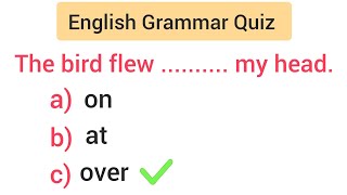 Prepositions Quiz TestInOnatunderoveraboveEnglish Grammar Practice Test [upl. by Aicat]