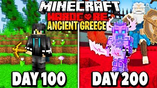 I Survived 200 Days in Ancient Greece on Minecraft Heres What Happened [upl. by Niai]