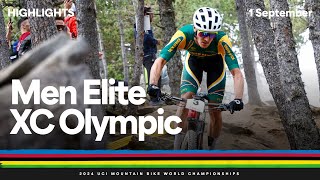 Men Elite Crosscountry Olympic Highlights  2024 UCI Mountain Bike World Championships [upl. by Lotson557]