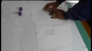 How to Lay a Pattern Piece on the Fabrics Grain Lines [upl. by Llenrahc]