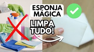 UM PRODUTO SÓ QUE LIMPA TUDO ESPONJA MÁGICA [upl. by Raamaj]