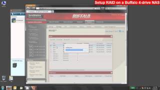 Setup RAID on Buffalo FourDrive LinkStation or TeraStation NAS [upl. by Nauj]