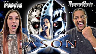 JASON X 2001  MOVIE REACTION  Her First Time Watching  Evil Gets An Upgrade  NEW JASON😱🤯 [upl. by Roybn]