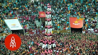 Behold the Human Towers of Catalonia [upl. by Nwahsid]