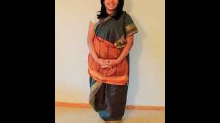 How to drape a Tamil Iyengar Madisar  6 Yard [upl. by Parcel]