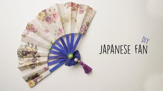 Japanese Fan  How to make a Japanese Hand Fan [upl. by Aimaj711]