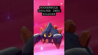 ROGGENROLA EVOLVED INTO BOLDORE POKEMON SHIELD [upl. by Clerc298]