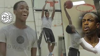 How Dwyane Wade SON Trains for CRAZY Handles Zaire Wade and DaDa Morris Showing Off Handles [upl. by Agon]