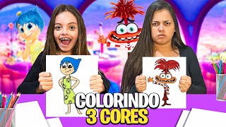 COLORINDO COM 3 CORES DIVERTIDAMENTE 2 [upl. by Hwang]