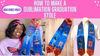 How to make a SUBLIMATION GRADUATION STOLE  DESIGN IN CANVA  GRAD SERIES PART 1 [upl. by Namialus]