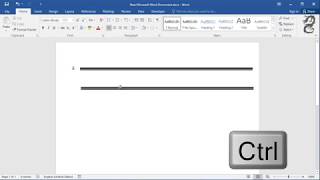 Adding Double Horizontal Lines in Word [upl. by Winsor68]