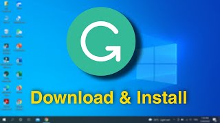 How to Download amp Install Grammarly on laptop for free [upl. by Nniw477]