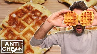 how to make PERFECT BELGIAN WAFFLES [upl. by Repsihw322]