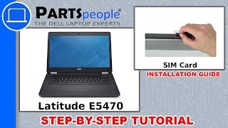 Dell Latitude E5470 P62G001 SIM Card HowTo Video Tutorial [upl. by Yerac646]