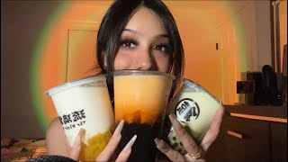 ASMR Boba sounds at 100 sensitivity🧋Mouth sounds whispers [upl. by Dene150]