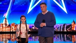 Britains Got Talent 2017 Martin amp Faye Fantastic Father Daughter Singing Duet Full Audition S11E04 [upl. by Yael]