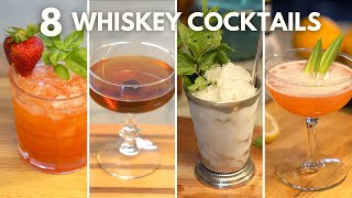 8 Easy Whiskey Cocktails to Make at Home  Whiskey Drinks for Beginners [upl. by Arved]