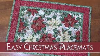 EASY Christmas Placemats Tutorial  From Start to Finish [upl. by Rehpretsirhc39]