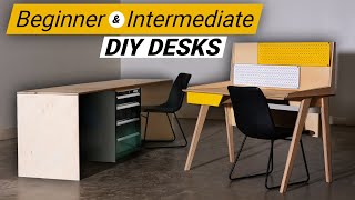 DIY Desks Anyone Can Build  Beginner To Intermediate Woodworking [upl. by Anemix248]