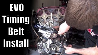 Mitsubishi Timing Belt HowTo Video very detailed  Evolution 8  EVO8  EVO9 [upl. by Rudich]