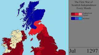 The First War of Scottish Independence Every Month [upl. by Eegnat]