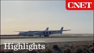 Watch Stratolaunch Roc Take Off Worlds Largest Airplane [upl. by Mira]