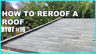 DIY How To Reroof A Roof [upl. by Imhsar289]