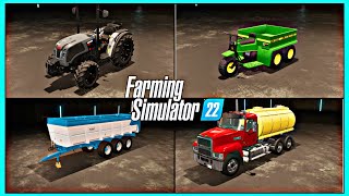 NEW MODS  FENDT 700 RENAULT PREMIUM WOODCHIPPER TANKER FARMING SIMULATOR 22 [upl. by Ynoble]