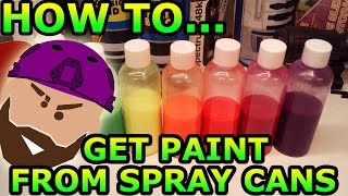 HOW TO Get Paint out of Aerosol Spray Cans [upl. by Aliehc]